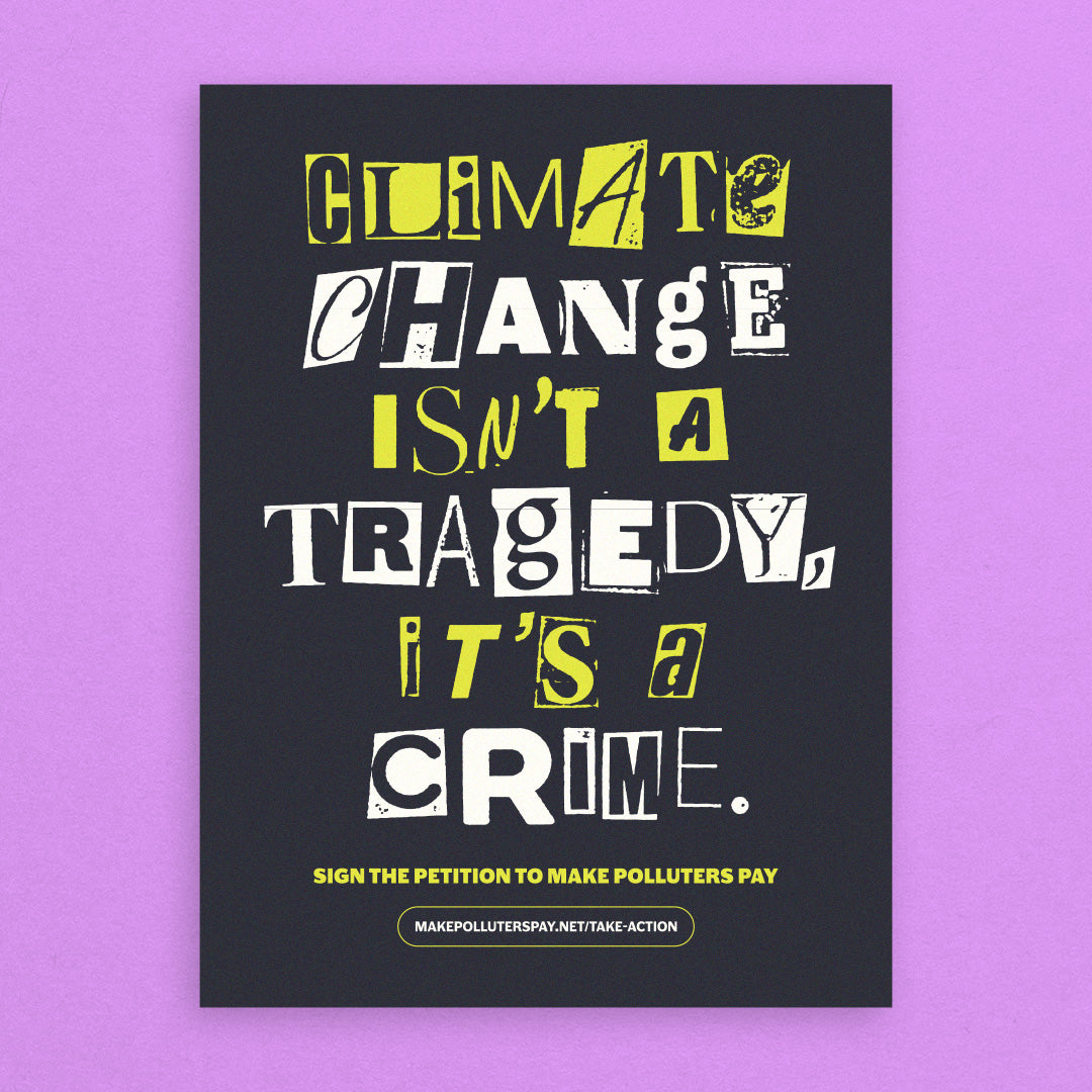 Climate Change Isn't A Tragedy Poster